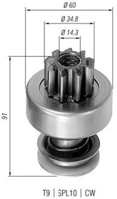 MAGNETI MARELLI Zobrats, Starteris 940113020075